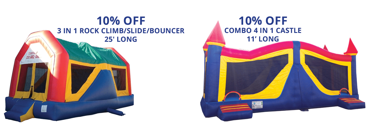 SPECIAL PRICES ON BOUNCE HOUSES